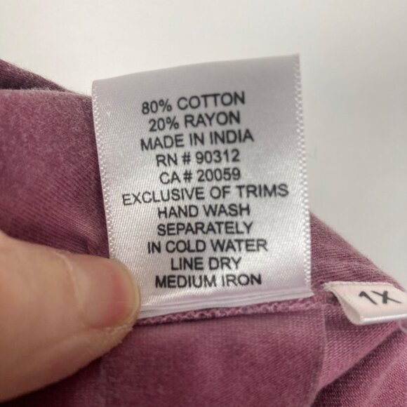 Parsley & Sage Patchwork Embroidered Cardigan Jacket Tank Set 1X Pink Lagenlook - Picture 7 of 12